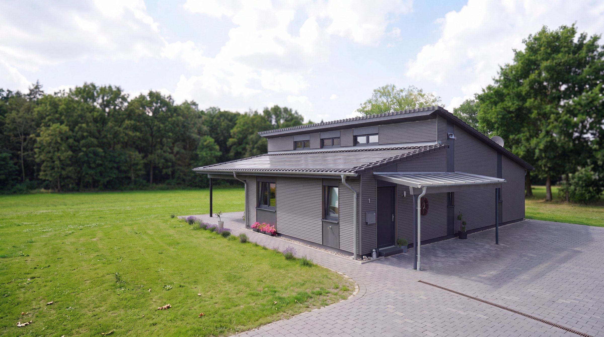 Modernes Holzhaus von Holzbau Schröder