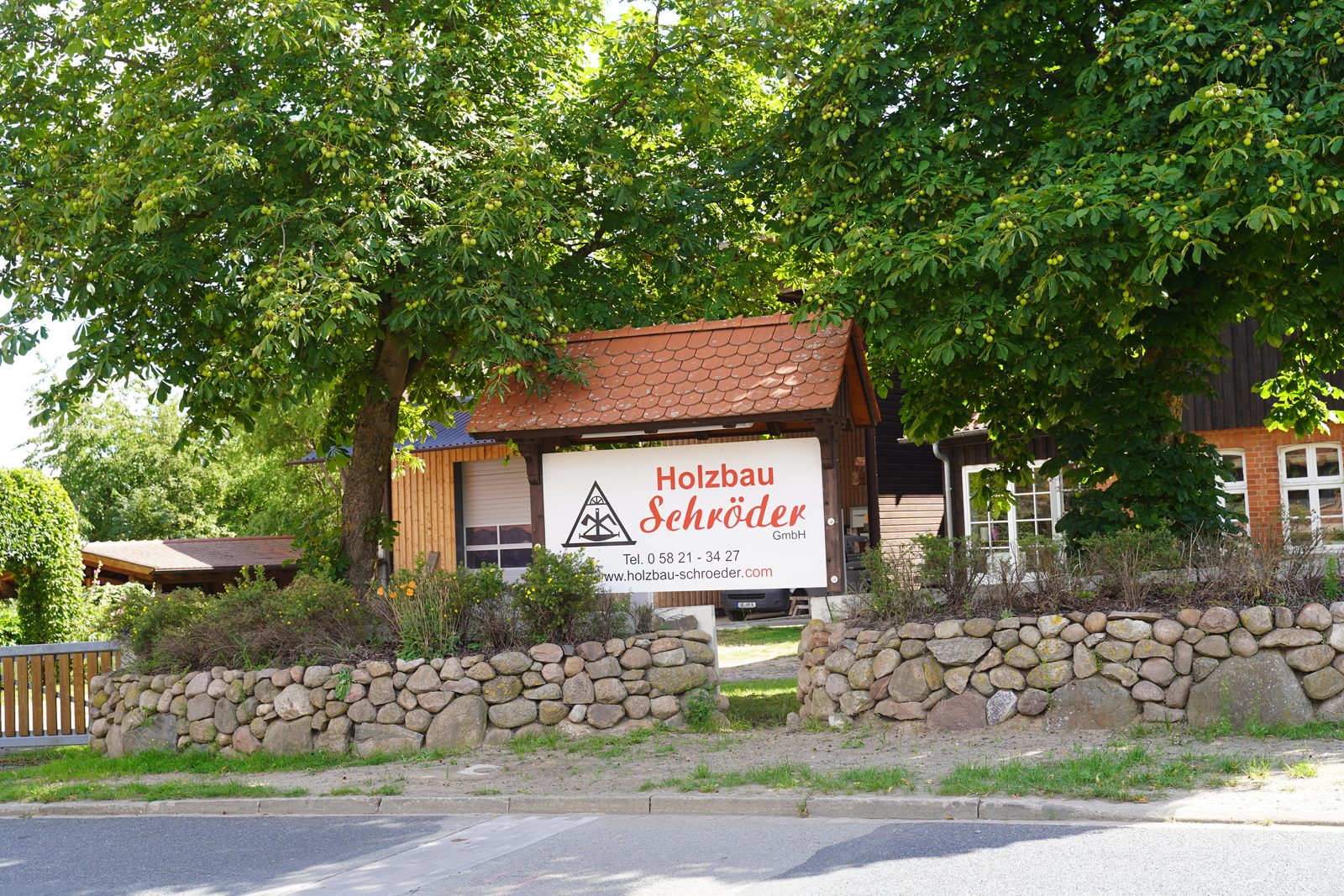Betriebsgelände von Holzbau Schröder in Römstedt